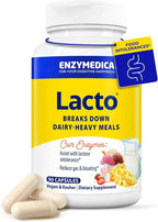 Enzymedica Lacto, Advanced Lactase Pills for Dairy Support, Helps Break Down Lactose, Casein & Fat, Dairy Relief Pills, Vegan, 90 Capsules