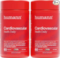 Humann Cardiovascular Health Daily, 4-in-1 Vascular & Blood Pressure Support, Grape Seed Extract Capsules & Hyaluronic Acid Circulation Supplements, Plant-Based Non-GMO, 120 Capsules