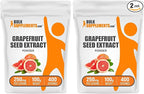 BulkSupplements.com Grapefruit Seed Extract Powder - Grapefruit Seed Supplements, Antioxidant Source - Herbal Supplement, Gluten Free, 250mg per Serving, 100g (3.5 oz) (Pack of 2)