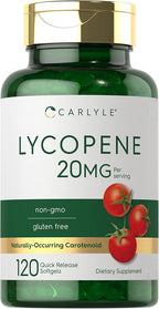 Carlyle Lycopene | 20mg | 120 Softgels | Non-GMO & Gluten Free Supplement