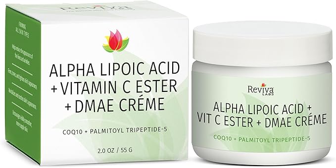 Reviva Labs Alpha Lipoic Acid Vitamin C Ester and DMAE Cream -- 2 oz