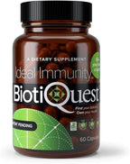 BiotiQuest Ideal Immunity Probiotics to Balance Your Gut and Build Immune System Resilience, 12 Billion CFU, Non-GMO, and Gluten Free, 60 Capsules