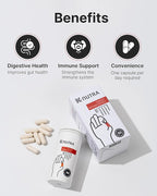 K-Nutra Daily Synbiotic+ | 30 Capsules | 4-in-1 Prebiotics, Probiotics & Postbiotics | 100 Billion CFUs | Gut & Digestive Health Supplement for Women & Men