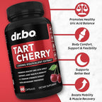 Glucosamine Chondroitin MSM Turmeric & Tart Cherry - Joint Health Supplement Knee Bone & Joints, Purge Uric Acid Cleanse Flush Antioxidant Pills - Joint Support Pills & Tart Cherry Extract Capsules