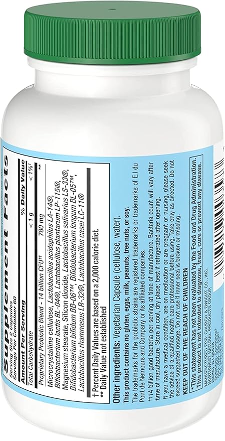 Nutrition Now PB8 Pro-Biotic Vegetarian Acidophilus - Pack of 3-120 Capsules Each