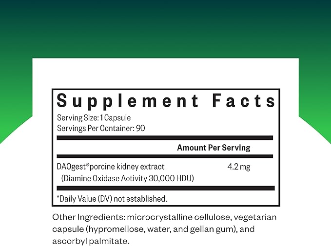 Seeking Health DAO Enzyme - Formerly Histamine Digest, DAO Enzyme Supplement for Histamine Food Intolerance, Supports Digestive Health, Upset Stomach (90 Capsules)*