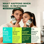 NAD+ Supplement 1500mg, NR NMN Replacement with Resveratrol, Urolithin A, CoQ10 & Quercetin - NAD Plus for Cellular Energy, Healthy Aging & Stamina for Women & Men - 120 Capsules -2pcs