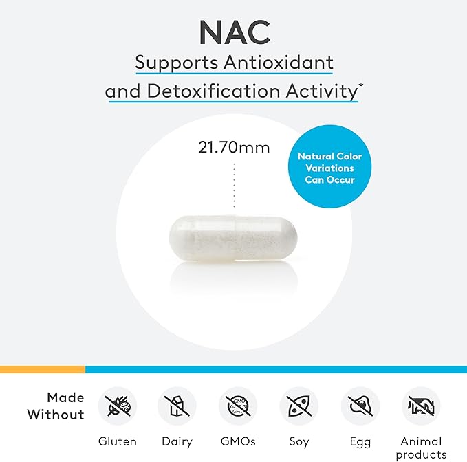 XYMOGEN NAC - 1200 mg per Serving - N-Acetyl-Cysteine Antioxidant Amino Acid - Supports Antioxidant Activity - Vegetarian, Non-GMO & Gluten Free - 120 Capsules