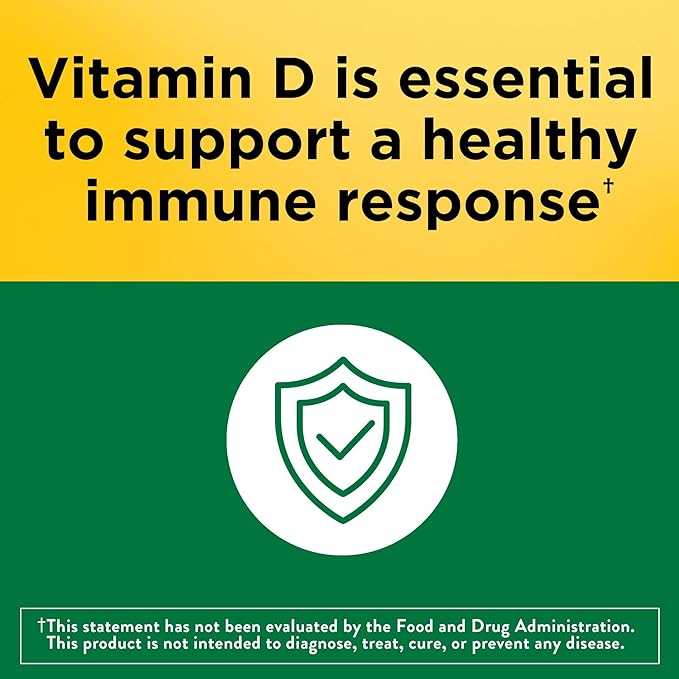 Nature Made Vitamin D3 1000 IU (25 mcg), Vitamin D Supplement for Bone, Teeth, Muscle and Immune Health Support, 300 Tablets, 300 Day Supply, (Pack of 2)