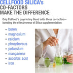 Cellfood Essential Silica Anti-Aging Formula - 4 fl oz, 3 Pack - Supports Healthy Bones, Joints, Hair, Skin, Nails, Teeth & Gums - Easy to Absorb - Gluten & Thiaminase Free, Non-GMO - 120-Day Supply