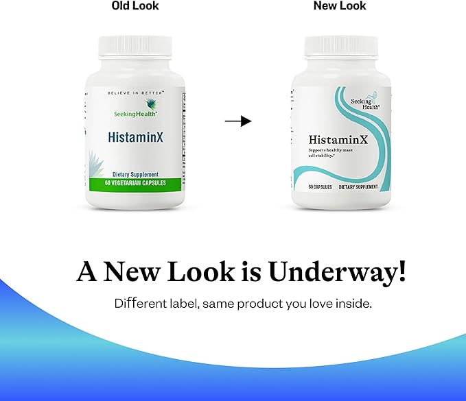 Seeking Health HistaminX - Supplement with Bromelain & Flavonoids - Formula Aids Healthy Swelling Responses & Seasonal Comfort - Support Immune System with Antioxidants - 60 Capsules