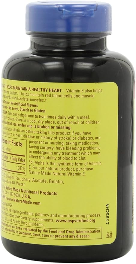 Nature Made Vitamin E 400IU, 300 Softgels