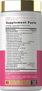 Carlyle Women's 25 Billion CFU Probiotic | Supported by 27 Strains | 30 Delayed Release Capsules | Vegan, Non-GMO and Gluten Free | for Her