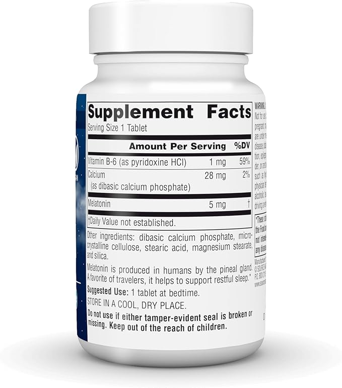 Source Naturals Melatonin, Helps Promote Sleep* - 5 mg - 240 Tablets