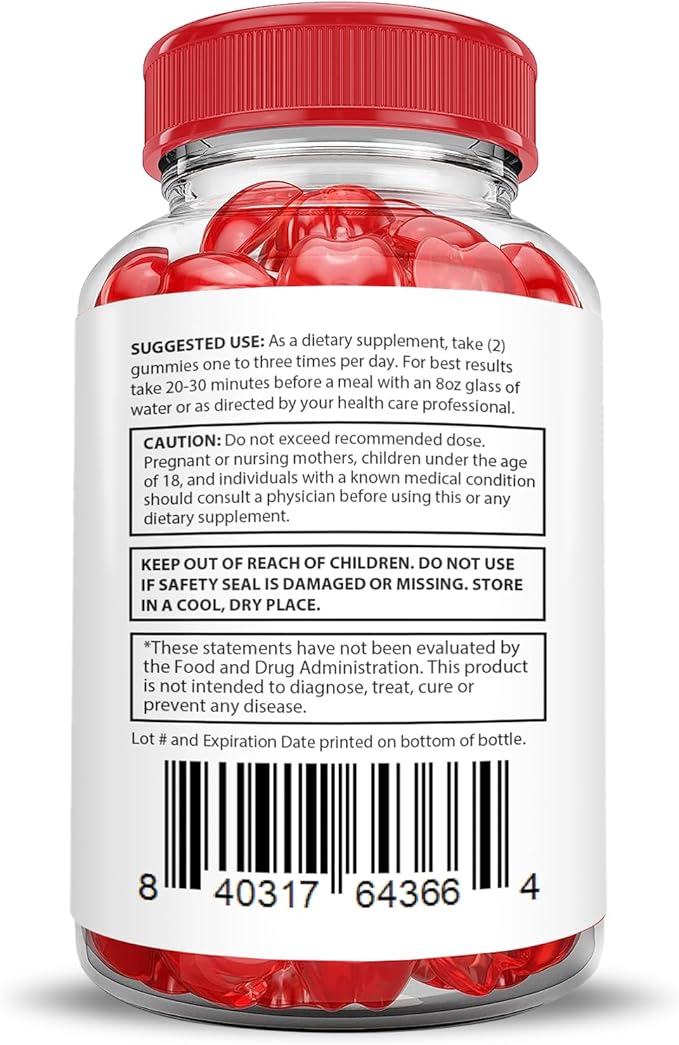 (5 Pack) Vital Grow XL Performance Gummies 1000MG Advanced Formula Formulated with ACV Pomegranate Beet Juice Powder B12 Vegan Non GMO 300 Gummys