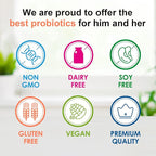 CANLIST Probiotics 120 Billion CFUs 18 Strains, 3 Prebiotics & Digestive Enzymes for Men Women,Digestive & Immune Support,Shelf Stable Non-GMO 60 Capsules