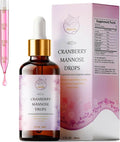 Cranberry & D-Mannose Drops for Women - Urinary* Tract Support - Liquid Herbal Tincture Supplement - Sugar-Free, Fast Absorption, 2 fl oz