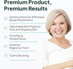 Organics Ocean Better Fiber - Daily Fiber Supplement - Soften Stool for Effortless Bowel Movements - with Psyllium Hulk and Slippery Elm - 90 Capsules