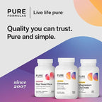 Pure Formulas Chromium 200 mcg Tablets, Glucose Metabolism Support Supplement for Daily Wellness, Non-GMO, Vegan, and Kosher, Chromium Nicotinate Glycinate for Metabolic Balance - 100 Count