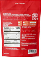 Humann Turmeric Chews Supplement – Clinically Studied High Absorption Curcumin Complex - Orange Citrus Flavor – from SuperBeets Makers – Joint Health – 30 Count