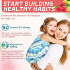 2 Pack Vitamin B2 Gummies - Riboflavin 400mg Supplement with Magnesium for Adults, B2 Gummies for Migraine Relief* & Nervous System Support* - Vegan, Sugar-Free, Raspberry-Lemon Flavor, 120 Count