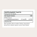 THORNE - 5-MTHF - Methylfolate (Active B9 Folate) Supplement - Supports Cardiovascular Health, Fetal Development, Nerve Health, Methylation & Homocysteine Levels* - 60 Servings - 5-MTHF 5mg