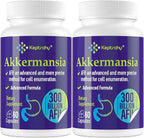 300 Billion AFU Akkermansia Probiotic for Women & Men, Akkermansia Muciniphila for More Akkermansia Production, Digestive, Gut & Immune, Gut Digestive Lining Function, 120 Count
