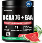 Sugar Free 7g BCAA + EAA Powder | Supports Muscle Recovery, Growth, Strength & Endurance – 9 Essential Amino Acids with L-Glutamine, Caffeine, Vitamin & Electrolyte for Energy & Hydration, Gluten Free