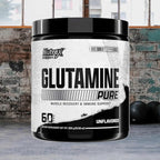 Nutrex Research L-Glutamine Powder Supplement - 60 Serving - Pure Unflavored, Non-GMO & Gluten Free | No Clumps!