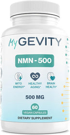 NMN 500mg – 99%+ Purity Verified, Physician Formulated Nicotinamide Mononucleotide for NAD+ Support & Healthy Aging – Vegan, Non-GMO, No Seed Oils, cGMP Made in USA – 60 Capsules