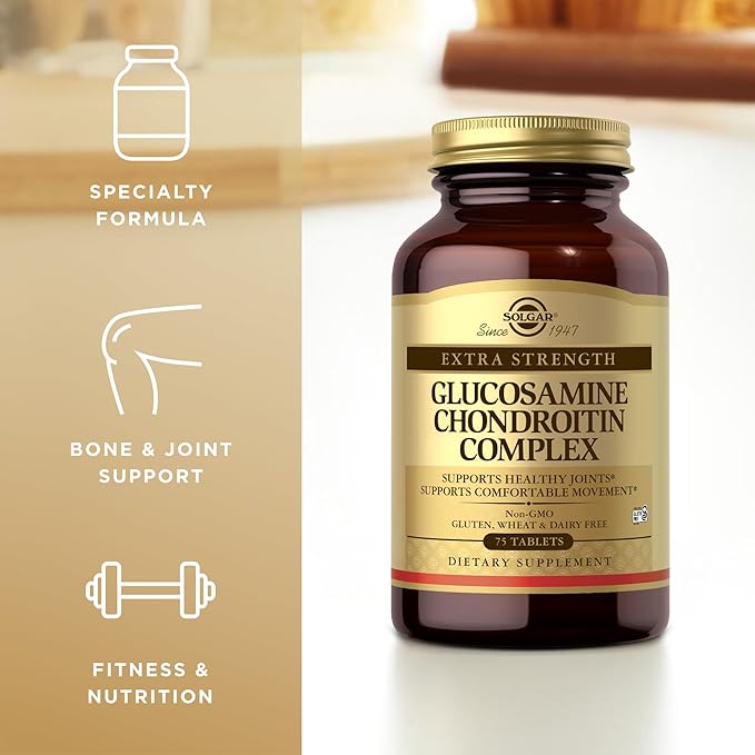 Solgar – Extra Strength Glucosamine Chondroitin Complex, 75 Tablets