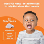 Renzo's Bright & Brainy Vitamin B6, Dissolving Kids Vitamin B6, 60 Sugar-Free Melty Tabs, Oh Oh Oh Orange Flavored
