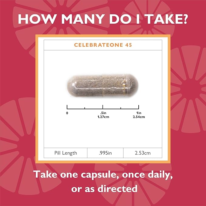 Celebrate Vitamins CelebrateONE 45, 45mg Iron - Once Daily Bariatric Multivitamin, Essential Vitamins & Minerals - Gastric Bypass & Sleeve Gastrectomy Supplement (30 Capsules)