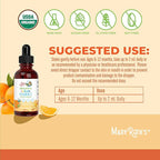 MARYRUTH'S Infant & Baby Vitamin C Supplement | USDA Organic Vitamin C Liquid Drops for Infants | Ages 6-12 Months | Immune Support | Overall Health | Vegan | Non-GMO | Gluten Free | 2 Fl Oz