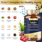 Totaria (2 Packs) NAD Supplement for Women Men with nicotinamide riboside resveratrol,Quercetin, Betaine Boost NAD+ Levels NAD Plus Supplement for Anti Aging, Energy, Immune, Focus 120 Capsules