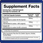 BioMatrix Biofilm Disruptor, GI Repair Digestive Supplement for Men and Women, Oil of Thyme, Oregano & Clove, Gut Microbiome & Intestinal Health Support | Microb-Defend (90 Softgels)