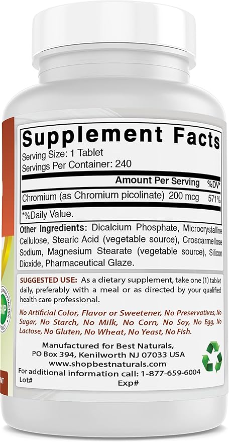 Chromium Picolinate 200 mcg & Ashwagandha Extract 500 Mg