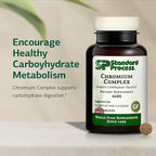 Standard Process Chromium Complex - Supplement for Digestive Health Support - Contains Niacin, Chromium & Vitamin A - Gluten-Free, Non-Dairy & Non-Soy - 180 Tablets (180 Servings)