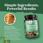 Fast Acting Gluten Digestive Enzymes for Intolerance - Gluten Digestive Enzymes for Women & Men for Debloat with DPP IV Blend Plus Lipase Amylase Bromelain for Gut Health & Digestion Support - 60 Ct