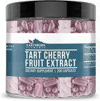 Earthborn Elements Tart Cherry Extract 200 Capsules, Pure & Undiluted, No Additives