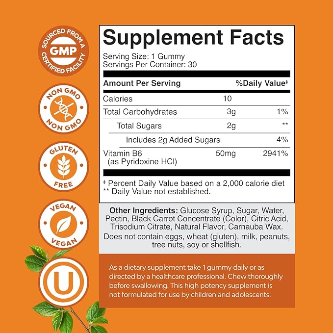 Bundle of Potent Vitamin B6 Gummies for Adults - Vitamin B Complex Supplements for Nervous System and High Absorption Magnesium Sleep - Rest Support Magtein Magnesium L-Threonate and Apigenin Theanine