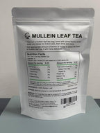 Mullein Leaf Tea Bags - Lungs Cleanse and Respiratory Support, Herbal Teas, Caffeine Free, 30 Tea Bags