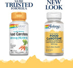 SOLARAY Food Carotene, Vitamin A 10000 IU | Healthy Skin, Eyes, Antioxidant & Immune Support (200 CT)