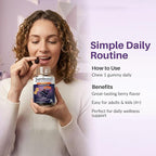 Sambucol Elderberry Gummies - Immune Support Supplement for Adults & Kids with Vitamin C & Zinc, Sambucol Elderberry are High in Antioxidants, Gluten Free, Vegan - 90 Count