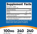 Nutricost Ubiquinol Softgels (100mg, 240 Softgels) - Superior Absorption Antioxidant | Active Form of CoQ10 - Gluten Free, Non-GMO