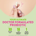 Raw Flora Probiotics for Women | 30 Billion CFU | 33 Capsules | with Cranberry and D-Mannose | Vegan, Non-GMO & Gluten Free Supplement