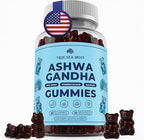 TrueSeaMoss Sea Moss Gummies with Ashwagandha, Burdock Root & Bladderwrack – for Adults & Kids 4+, Fruity Flavor – 60 Gummies