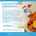 Doctor's BEST Natural Vision Enhancers contain Lutemax 2020, Supports Eye Health, Sharper Vision, Helps Filter Out Blue-Light, 60 Softgels