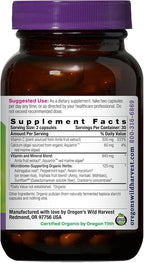 Oregon’s Wild Harvest Organic Vitamin C Capsules – 60 Vegan Capsules – Immune & Cellular Health Support with Amla Fruit & Red Marine Algae – USDA Organic, Non-GMO, Gluten Free
