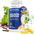 BioMatrix Biofilm Disruptor, GI Repair Digestive Supplement for Men and Women, Oil of Thyme, Oregano & Clove, Gut Microbiome & Intestinal Health Support | Microb-Defend (90 Softgels)